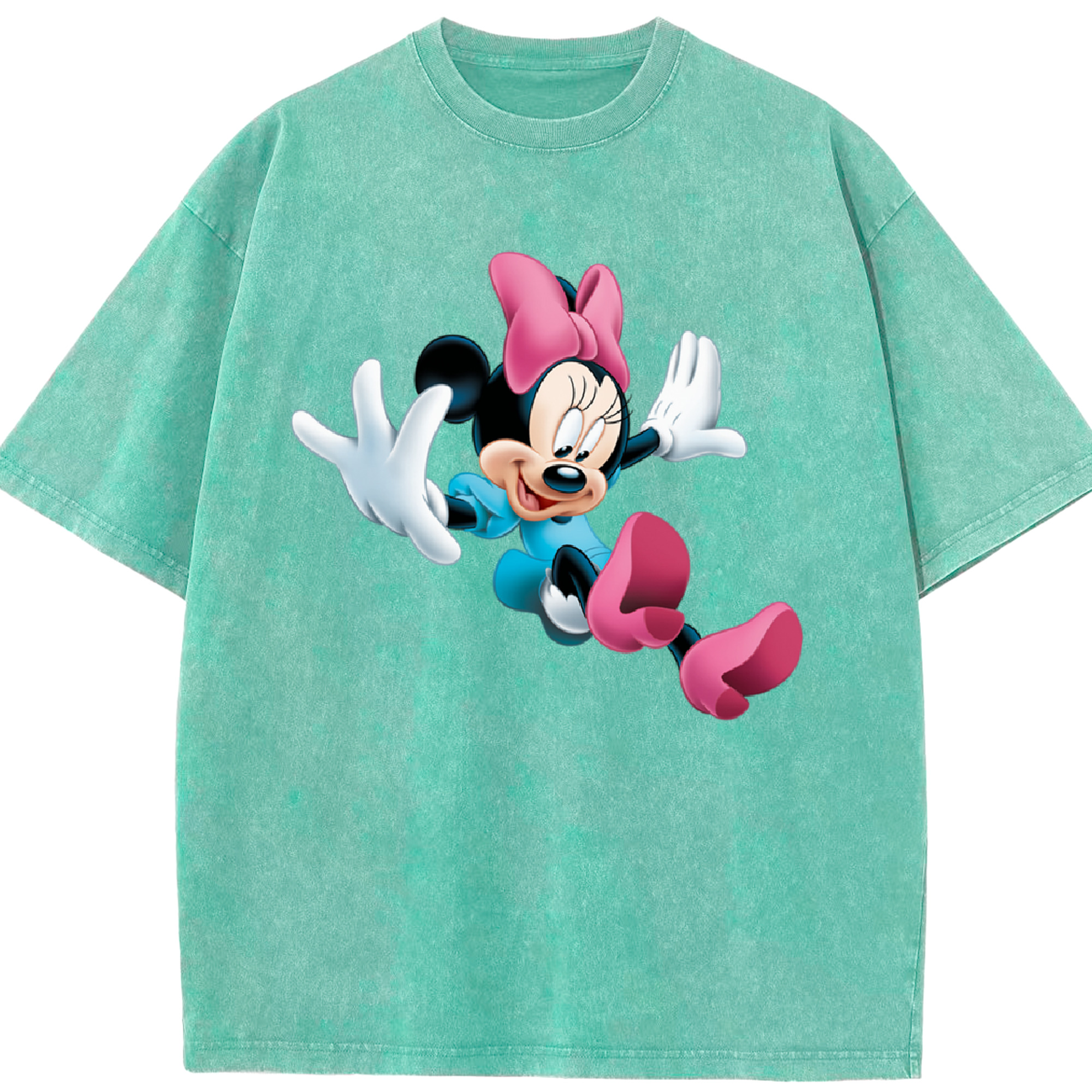 （画像用） ミッキーマウス Mickey Mouse 綿100% ヴィンテージ風 半袖Tシャツ（フロントプリント）